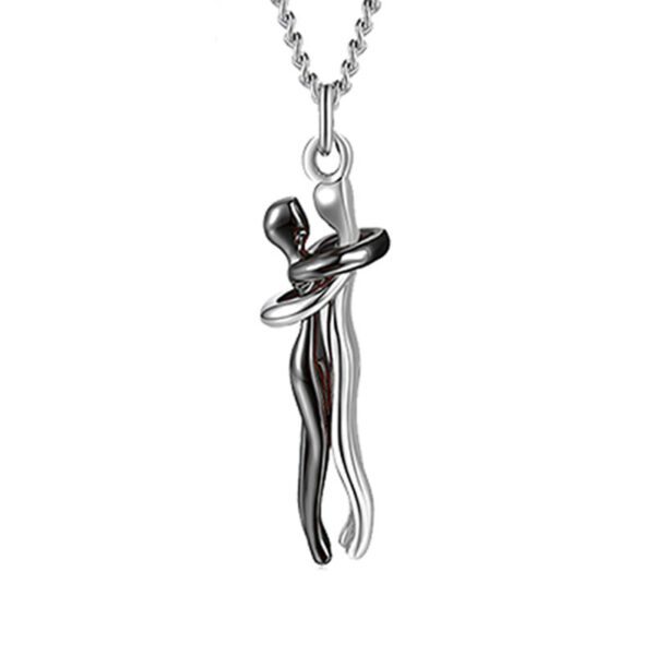 Love Hug Necklace Unisex Clavicle Chain Valentines Day Lover Gift - Image 10