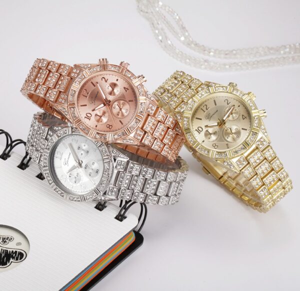 Women Crystal Quartz Analog Geneva - Image 4