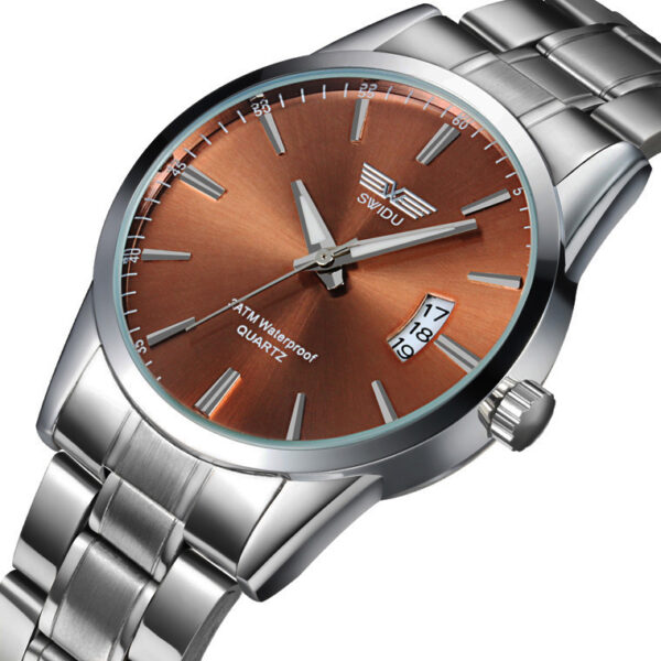 New watches, men's single day steel watches - Image 3