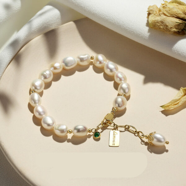 Natural Zircon Pearl Bracelet Luxury Jewelry - Image 6