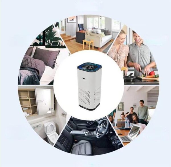 Car Air Purifier Portable Negative Ion Generator Remove Dust Smoke Air Freshen Washer For Home Car - Image 2