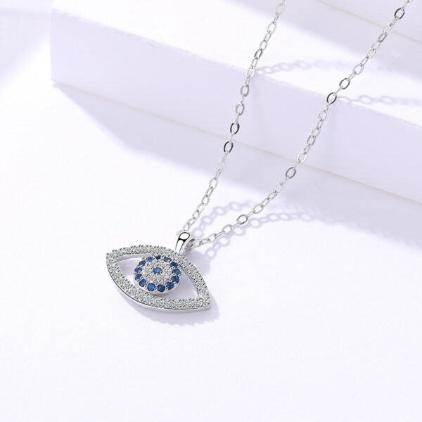 Sterling Silver Atmospheric Demon Eye Necklace Eye Pendant - Image 5