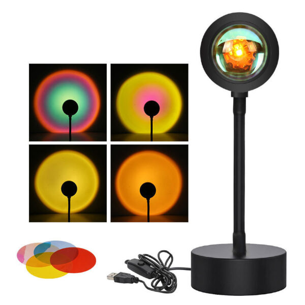 Sunset Projection Lamp Sunset Projector Night Light Wall Decoration Lighting - Image 5