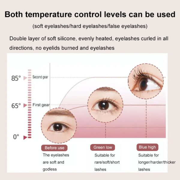 Eyelash Curler Portable Electric Heated Comb - Image 6