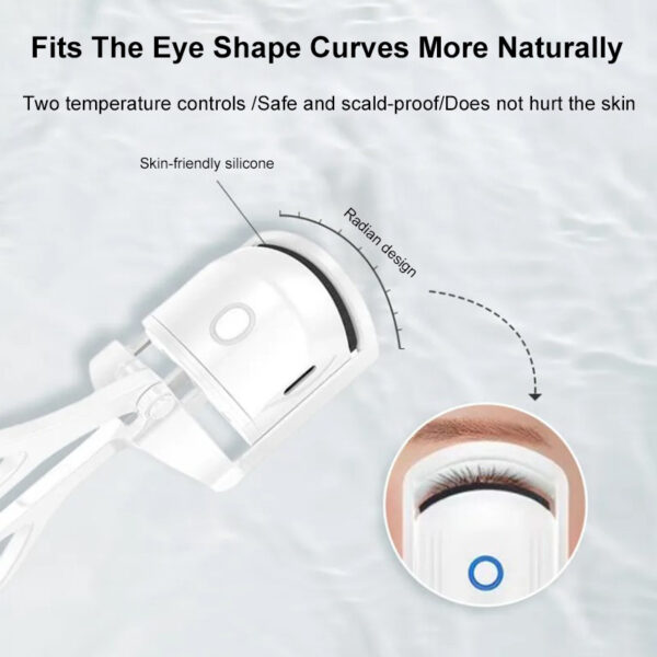 Eyelash Curler Portable Electric Heated Comb - Image 3