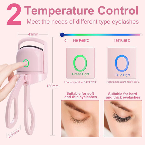 Eyelash Curler Portable Electric Heated Comb - Image 9