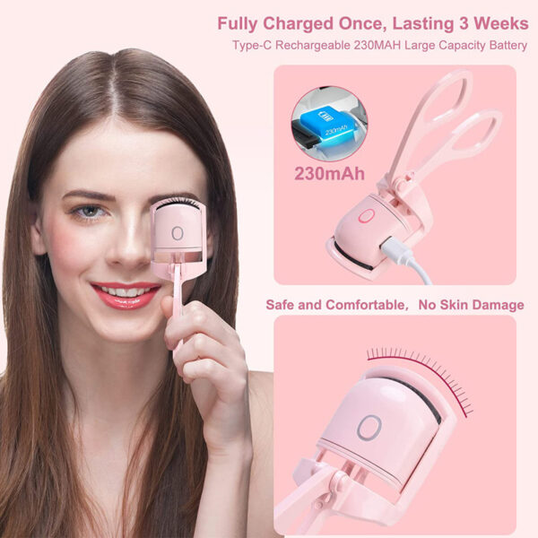 Eyelash Curler Portable Electric Heated Comb - Image 7