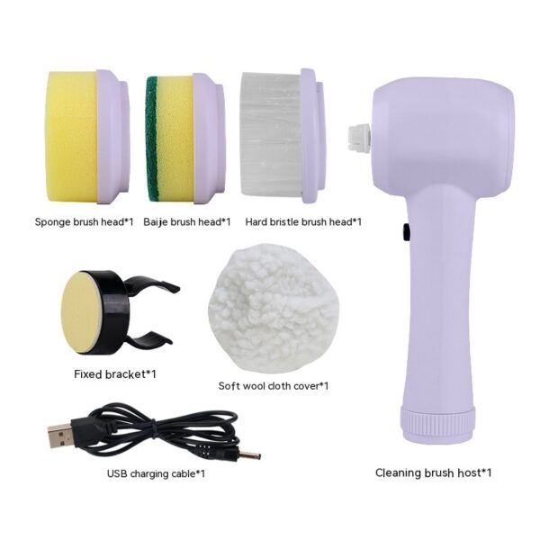 Electric Cleaning Brush 4 In 1 Spinning Scrubber Brush Portable - Image 9