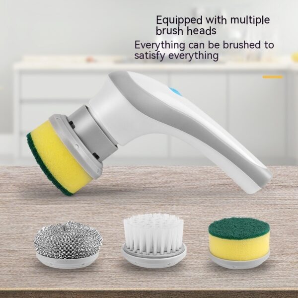 Electric Cleaning Brush 4 In 1 Spinning Scrubber Brush Portable - Image 3