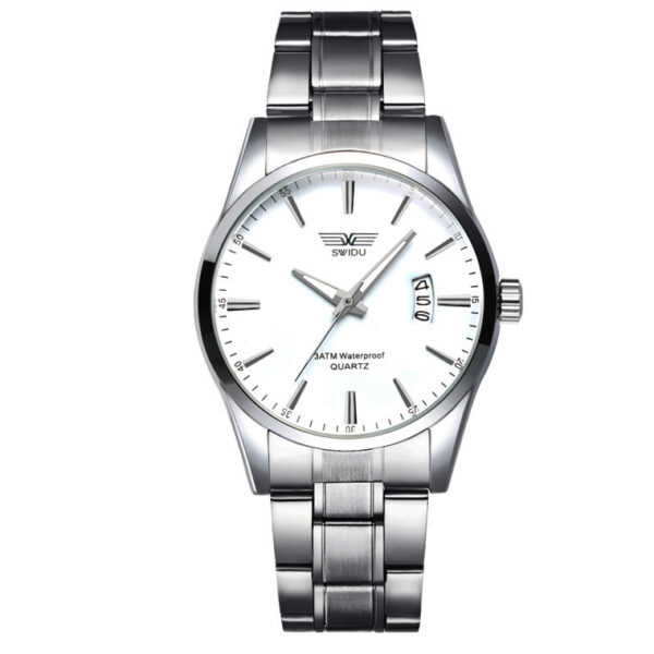 New watches, men's single day steel watches - Image 2