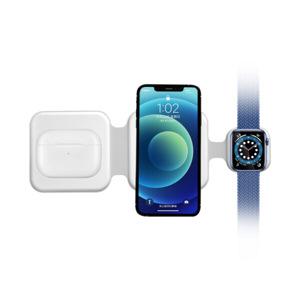3 In 1 Magnetic Foldable Wireless Charger Charging Station Multi-device - Image 3