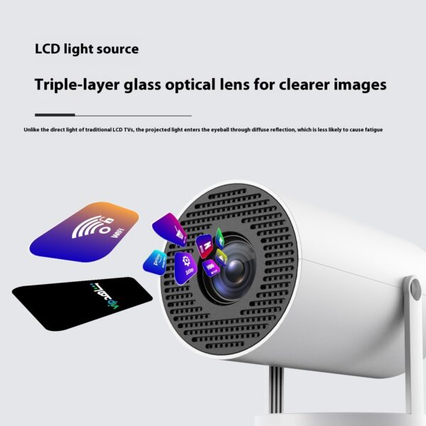 Portable Projector Small Straight Projector For Home Use - Image 5