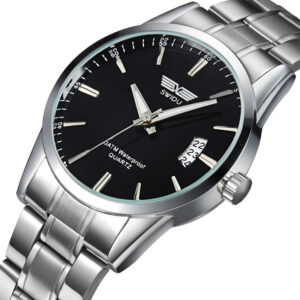 New watches, men's single day steel watches