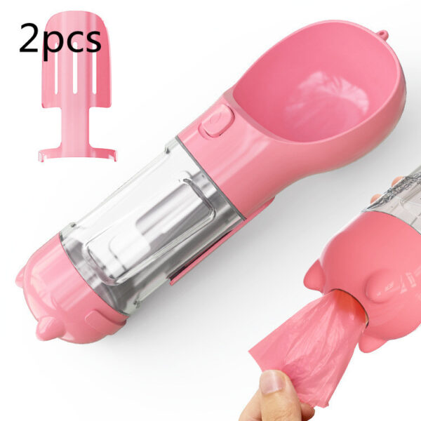 Pet Water Bottle Feeder Bowl Garbage Bag Storage Portable Pet Outdoor - Image 10