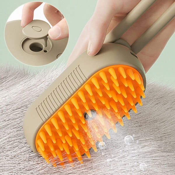 Cat Steam Brush Steamy Dog Brush 3 In 1 Electric Spray Cat Hair Brushes - Image 5