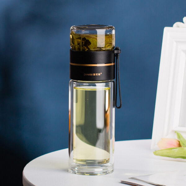 Glass Water Bottle With Tea Infuser Filter Tea Separation - Image 6