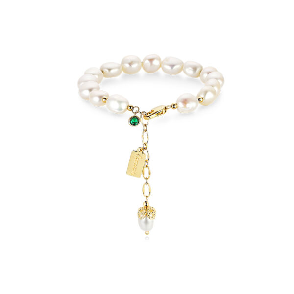 Natural Zircon Pearl Bracelet Luxury Jewelry - Image 3