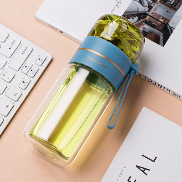 Glass Water Bottle With Tea Infuser Filter Tea Separation - Image 9