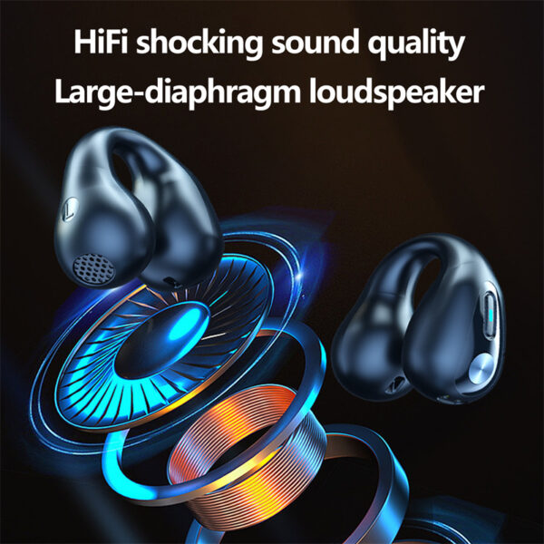 Bone Conduction Headphones TWS Earbuds Ear Clip Bluetooth - Image 6