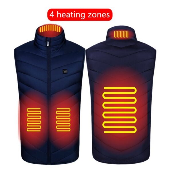 Heated Vest Washable Usb Charging Electric Winter Clothes - Image 8