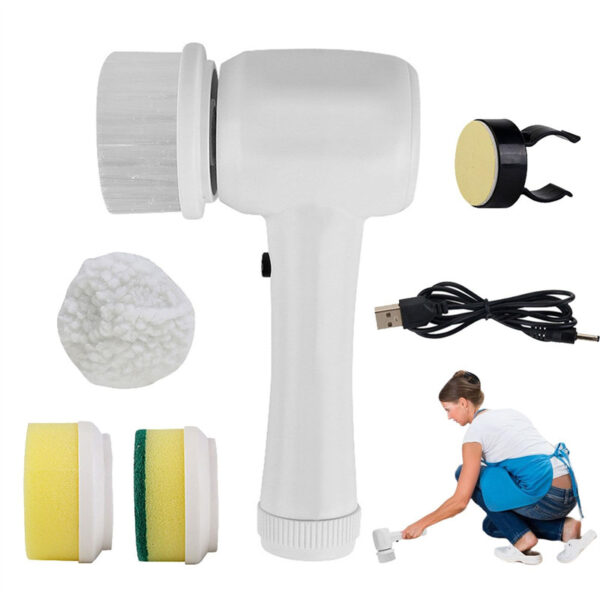 Electric Cleaning Brush 4 In 1 Spinning Scrubber Brush Portable