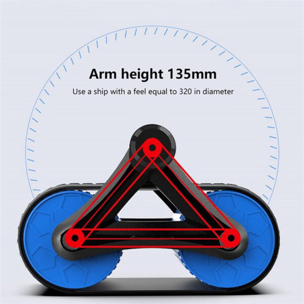 Double Wheel Abdominal Exerciser Women Men Automatic - Image 6