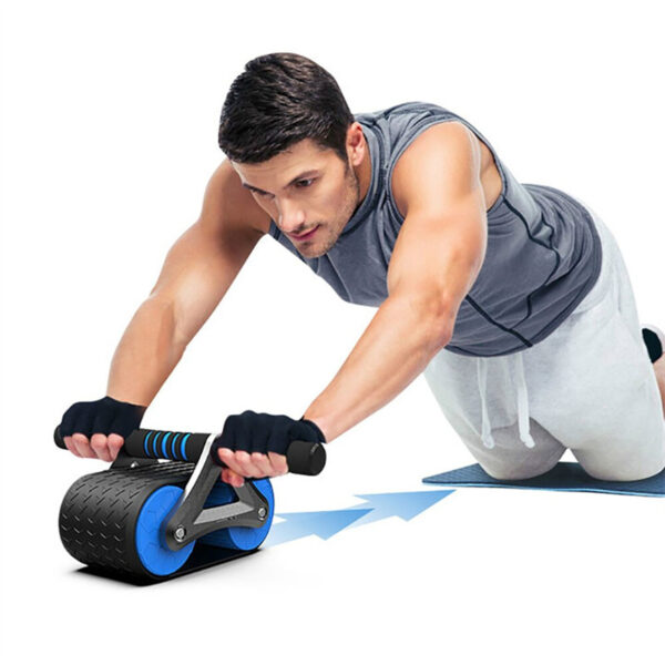 Double Wheel Abdominal Exerciser Women Men Automatic - Image 10