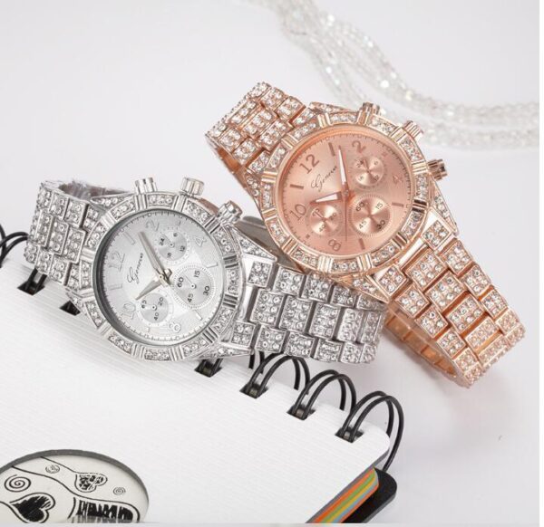Women Crystal Quartz Analog Geneva - Image 5