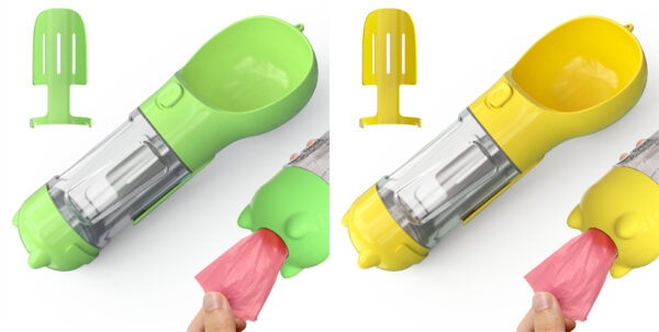 Pet Water Bottle Feeder Bowl Garbage Bag Storage Portable Pet Outdoor - Image 8