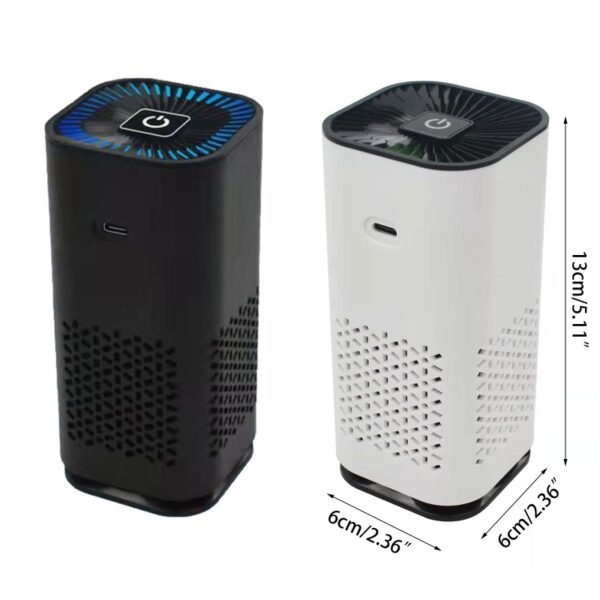 Car Air Purifier Portable Negative Ion Generator Remove Dust Smoke Air Freshen Washer For Home Car - Image 9