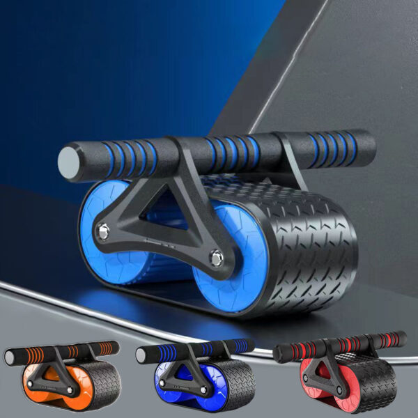 Double Wheel Abdominal Exerciser Women Men Automatic - Image 3