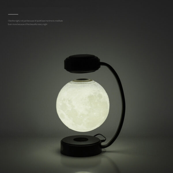 3D LED Moon Night Light Wireless Magnetic Levitating Rotating Floating Ball Lamp - Image 2