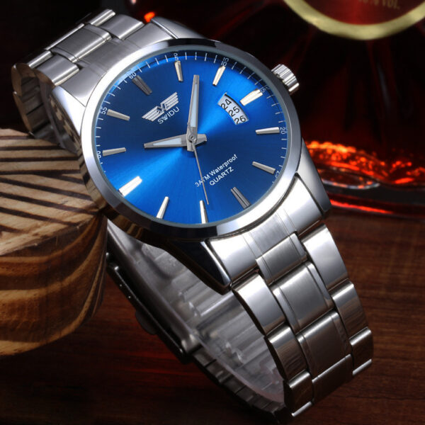 New watches, men's single day steel watches - Image 6