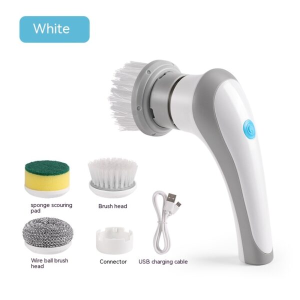 Electric Cleaning Brush 4 In 1 Spinning Scrubber Brush Portable - Image 6