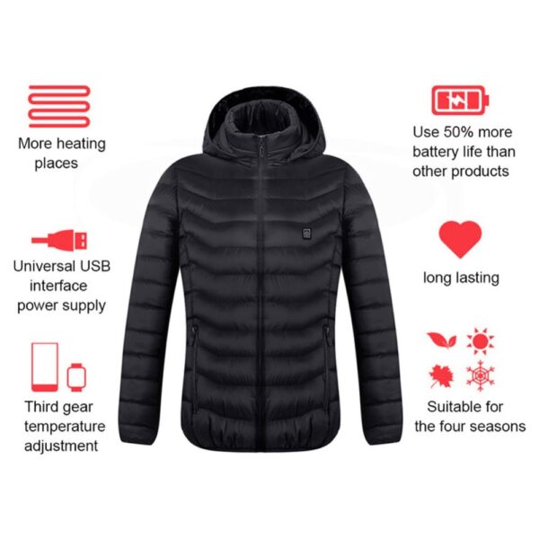New Heated Jacket Heating Vest Men's Clothes Winter - Image 7