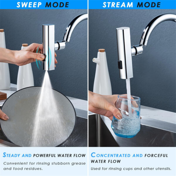 Kitchen Faucet Waterfall Outlet Splash Proof - Image 8