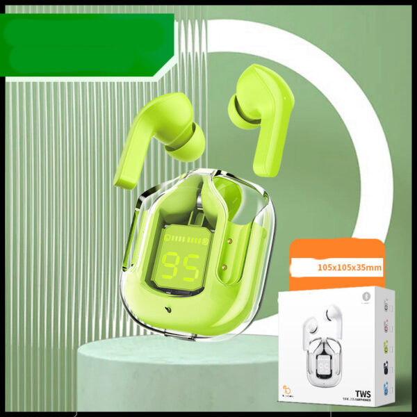 New Mini Transparent Wireless Bluetooth Headset Digital Display ENC Noise Reduction True Wireless Sports Music - Image 8