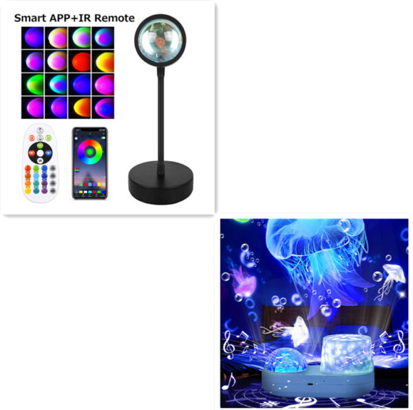 Sunset Projection Lamp Sunset Projector Night Light Wall Decoration Lighting - Image 4
