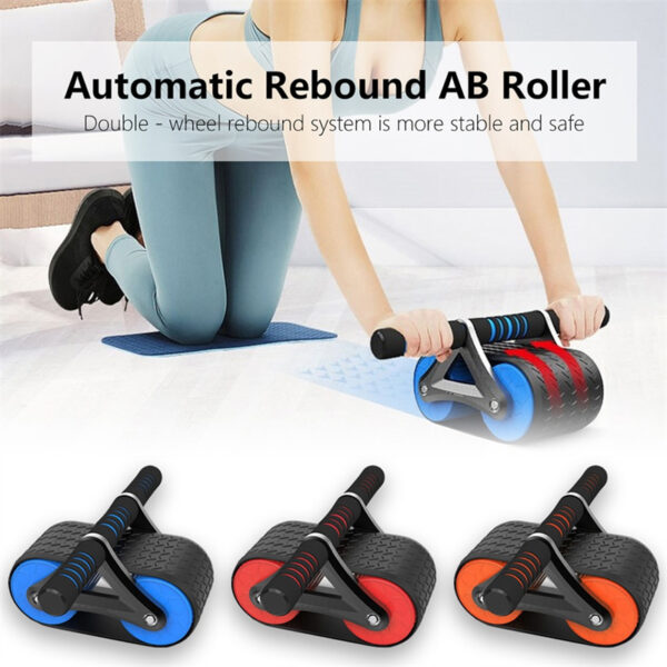 Double Wheel Abdominal Exerciser Women Men Automatic - Image 7