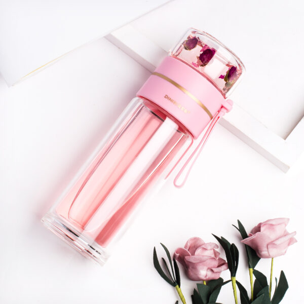 Glass Water Bottle With Tea Infuser Filter Tea Separation - Image 5
