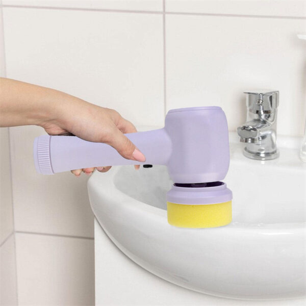 Electric Cleaning Brush 4 In 1 Spinning Scrubber Brush Portable - Image 4