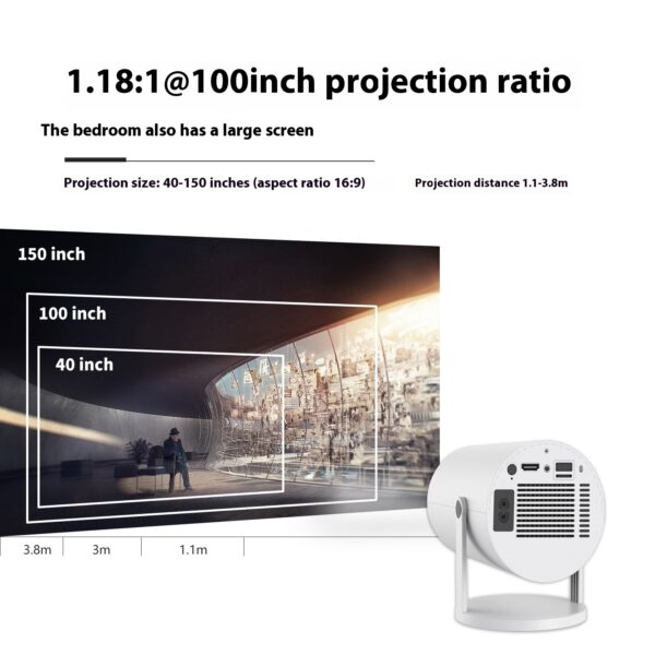 Portable Projector Small Straight Projector For Home Use - Image 4