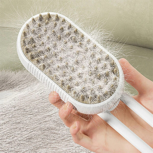 Cat Steam Brush Steamy Dog Brush 3 In 1 Electric Spray Cat Hair Brushes - Image 9