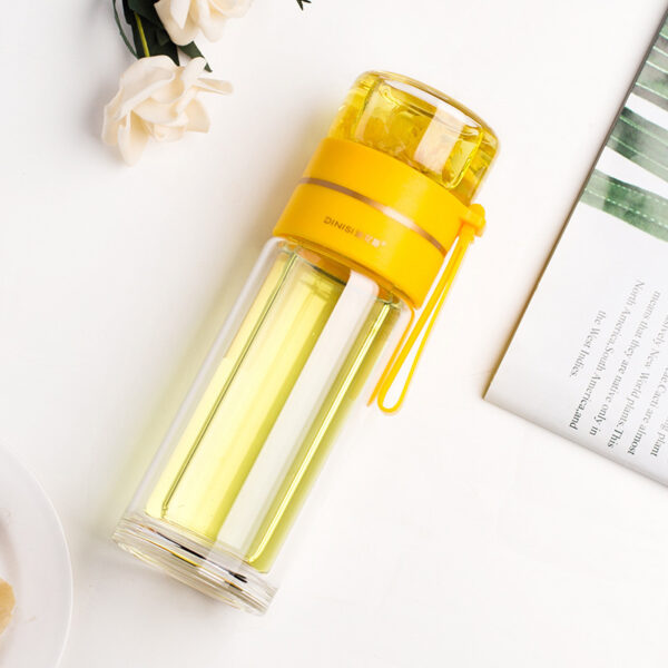 Glass Water Bottle With Tea Infuser Filter Tea Separation - Image 10